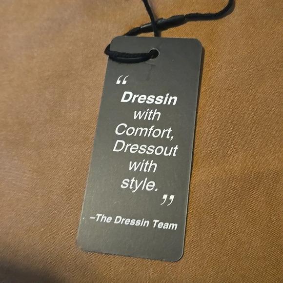 Dressin Mini Skirt Ruche'd one side w/ Draped Asymmetrical Style. Women size L - Picture 11 of 13